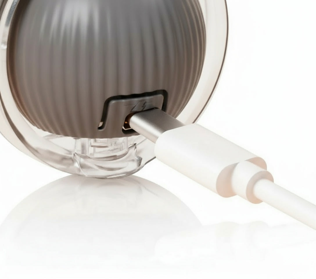 Smart Interactive Cat Toy – Plush Rolling Ball