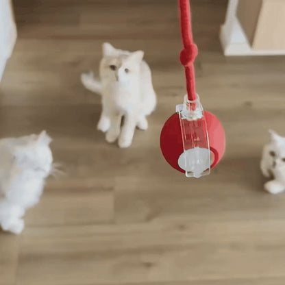 Smart Interactive Cat Toy – Plush Rolling Ball