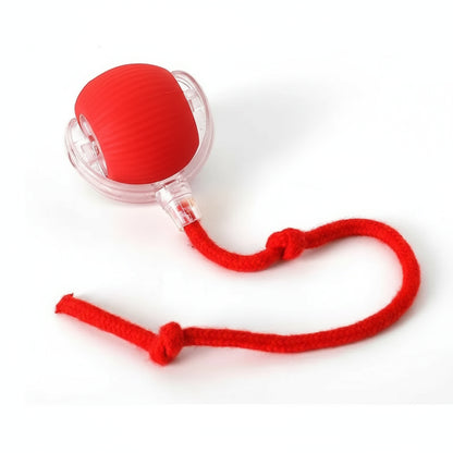 Smart Interactive Cat Toy – Plush Rolling Ball